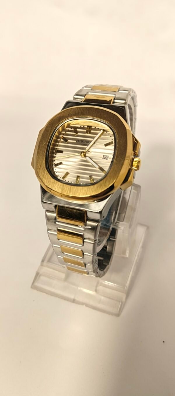 Patek Philippe Stainless Steel & Gold Watch - Classic Luxury Design - Classic Luxury Design - Image 2