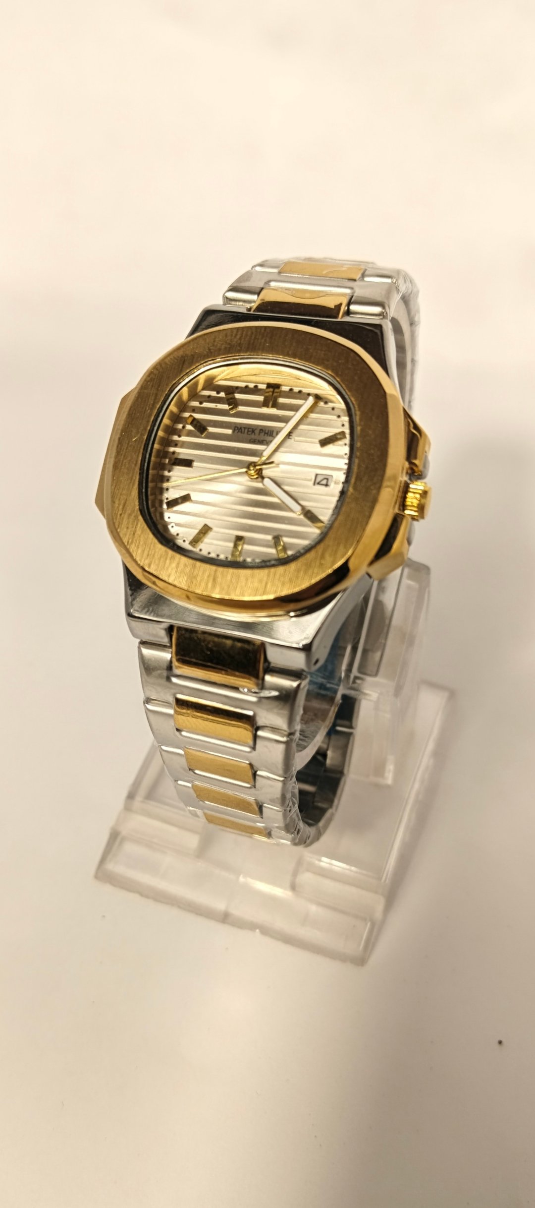 Patek Philippe Stainless Steel & Gold Watch - Classic Luxury Design - Classic Luxury Design - Image 2